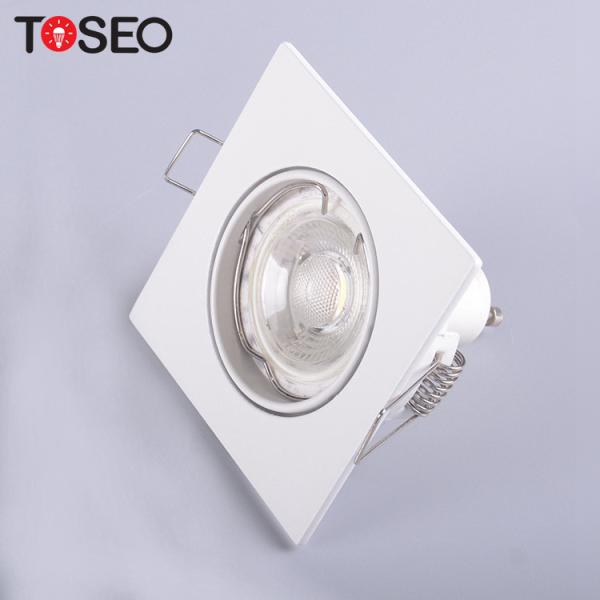 Buy cheap 68mm Square Adjustable GU10 Downlight AC 220-240V Recessed Ceiling Lights from wholesalers