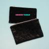 Buy cheap Black 8oz Canvas 12x16.5cm Soft Velvet Zipper Bag For Cosmetics from wholesalers