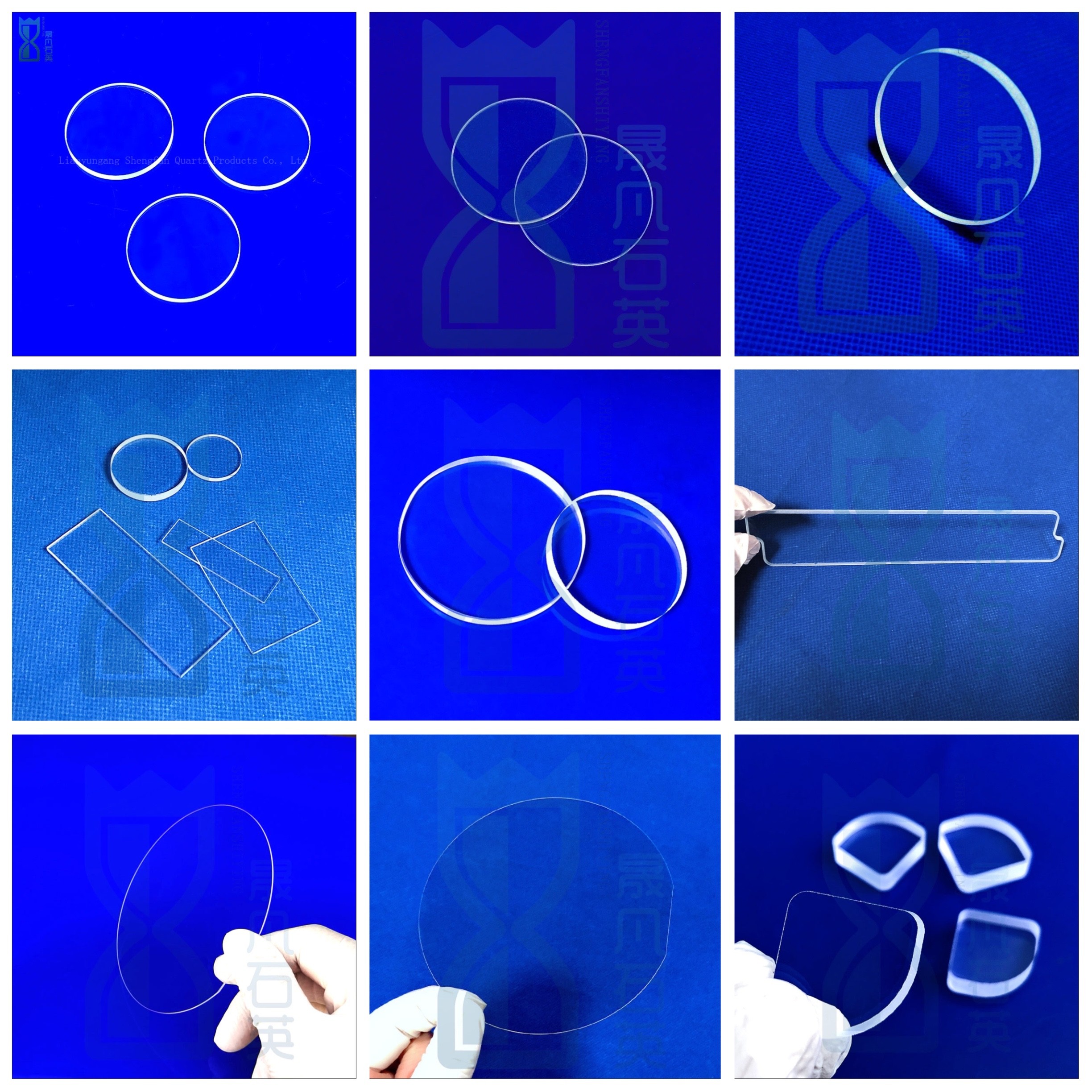 Quartz Plate Fused Silica Quartz Glass Wafer Polished Quartz Window Plate