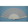 Buy cheap Full Color Advertising Plastic Fabric Folding Hand Fans 23cm X 42cm from wholesalers