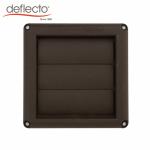 Brown Plastic Air Vents 5 Inch Easy Installation Louvered AC Cap Vent Hood