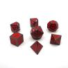 Buy cheap For Sale Metal Game Dice Set Black Nickle Plating with Red Color from wholesalers