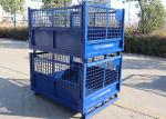 Anti Corrosion Storage Steel Pallet Cages Container Half Open Gates
