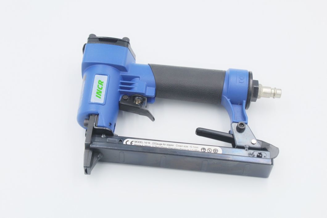Hot Sale Durable 22gauge Fine Crown Air Pneumatic Staple Gun Air Stapler 1416 for Furniture Decoration