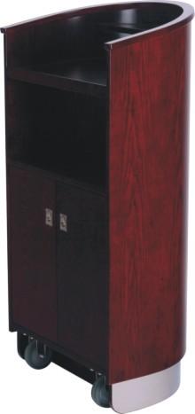 Buy cheap Dark cherry Podium Lecture Stand Solid Wooden Base MDF body from wholesalers