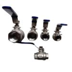 Carbon Stainless Steel 2PC Floating/Trunnion Ball Valve Pn16 for Gas Water Oil