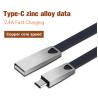 Buy cheap Black 2.4A Zinc alloy data cable USB 2 Triphenyl Phosphate C Cable, Speed 480mbps from wholesalers