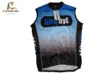 Blue Print Mens Sleeveless Cycling Jerseys Custom Tank Top Style For Bike Riding