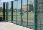 Green / Black Metal 358 Security Fence Powder Coated With Posts And Hardware
