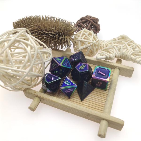 Buy cheap Multifunctional Custom Polyhedron Dice Set Handcrafted Nontoxic Metal Polished from wholesalers