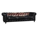 Vintage Genuine Leather Union Jack Back Chesterfield Sofa