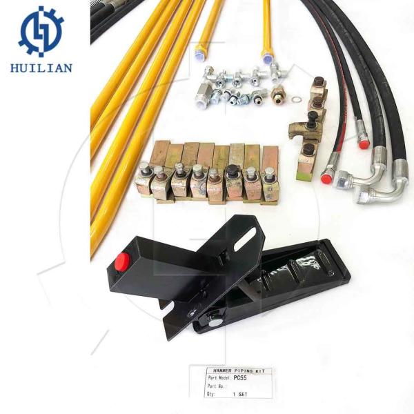 Buy cheap komatsu PC55MR Excavator Hydraulic breaker pipeline Kit Hose piping kits Rock Breaker Hammer from wholesalers
