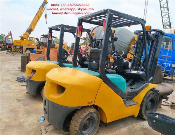 Buy cheap Komatsu Used Diesel Forklift Truck , Original 3 Stage Mast Forklift from wholesalers
