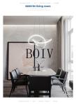 modern simple Nordic creative chandelier Atmospheric meal hanging Luminaire for