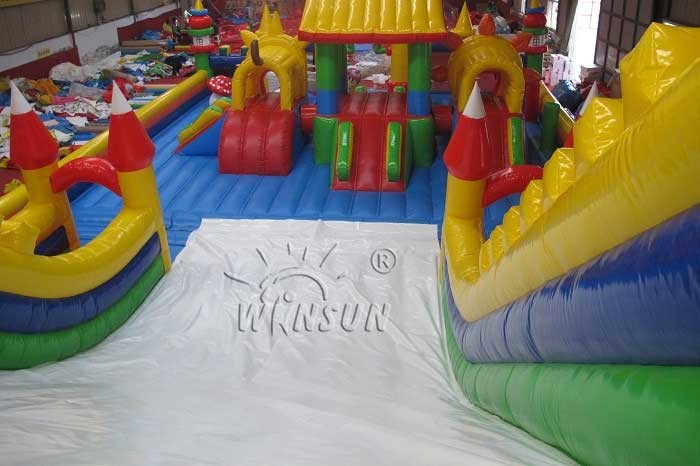 Giant Tiger Commercial Inflatable Bouncer And Slide For Children 18x10m