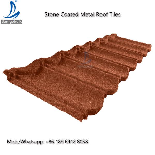 Bond Tile GL Stone Coated Aluminum Roofing Sheet 0.4mm Thickness ISO9001 / CE /