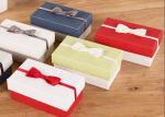 Cosmetic / Perfume Corrugated Paper Box Handmade With Bow Decoration