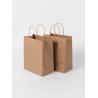 Buy cheap Twisted Handle Brown Paper Bags Brown Kraft Shopping Bags Lightweight from wholesalers