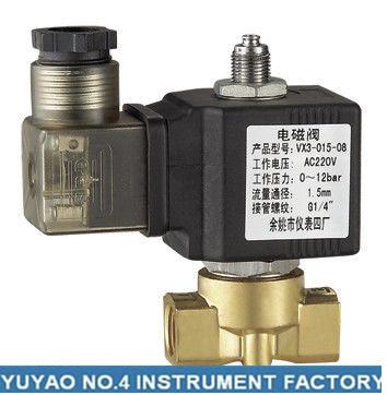 Buy cheap Stainless Steel 3 Way Solenoid Valve Normally Open , High Pressure 1/4'' Solenoid Valve from wholesalers