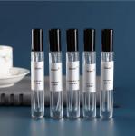 18*106mm Glass Cosmetic Containers 10ml Spray Perfume Bottles TUV Lightweight
