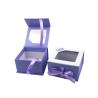Buy cheap Recyclable Magnetic Gift Box UV Coating Purple Paper Small Packaging Boxes from wholesalers