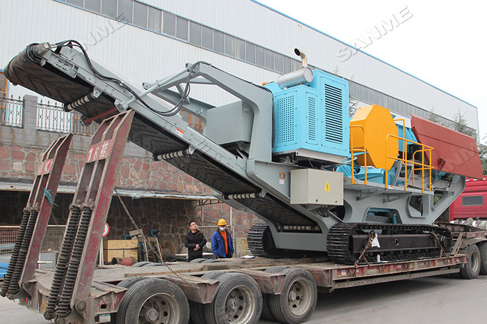 Hydraulic Metallurgy Quarry Jaw Crusher Feeding 510mm Wheel Mounted