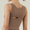 Buy cheap Hollow Out Fitness Yoga Vest Tops Ladies Shockproof Running Bra from wholesalers