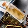 Buy cheap 250ml Vertical Striped Glass Bottle With Wooden Cork Caps from wholesalers