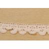 Buy cheap Fan Shaped White Cotton Lace Trim , Eyelet Trim Fabric 4.5cm Width from wholesalers