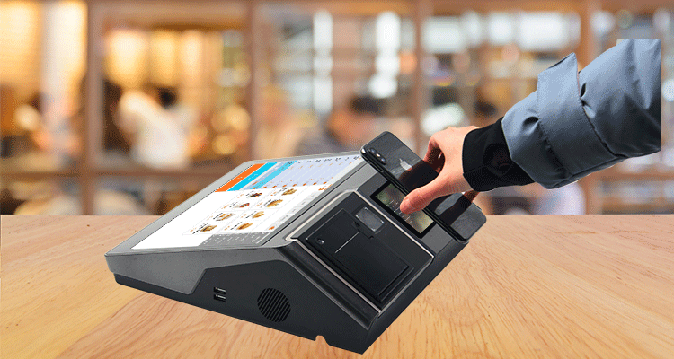 12.5 Inch HD 1080P IPS Screen POS System with Built-In Thermal Printer and Wifi BT Support