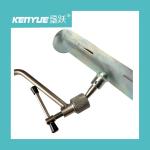 Silver White Iron Leg Rest Metal Material Medical For Hospital Bed