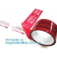 Buy cheap custom sealing holographic laser rainbow tamper evident security void hologram packing tape,Tamper Evident Security Pack product