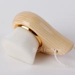 Small Fiber Charcoal Face Brush Fashion Water Droplet Shape 1.8 Cm Wool Length