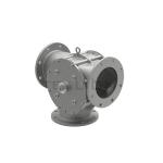 Three Way Pneumatic Diverter Valve Gate Actuator DN350 OBM