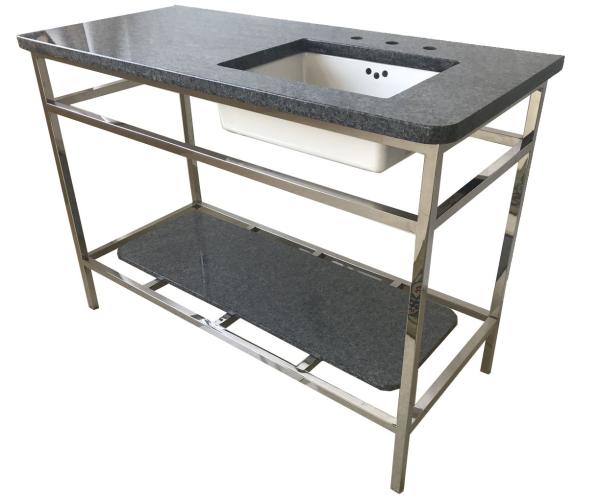 Buy cheap 304# polishedfinish stainless steel metal hotel bathroom vanity/bathroom cabinet from wholesalers