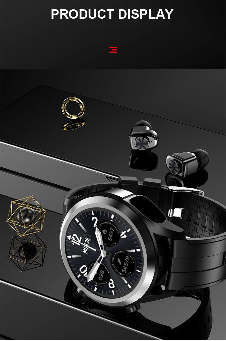 Music Control Nordic 52832 Smart Watch With Earphones For Men
