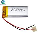 Long-lasting 902044 3.7V 720mAh Lithium Polymer Rechargeable Battery for Digital