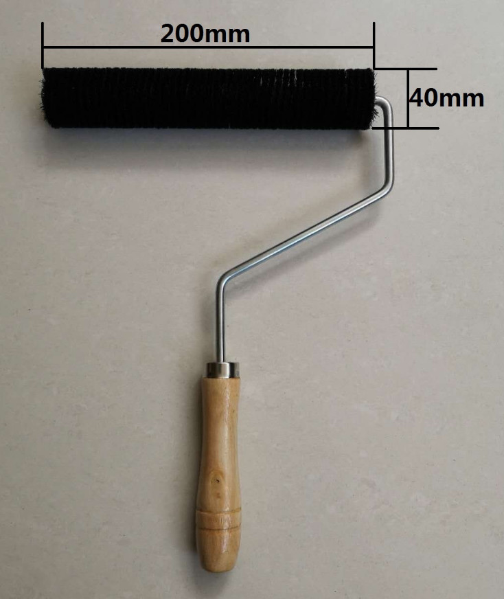 FRP Lamination Rubber Roller With Wooden Handle