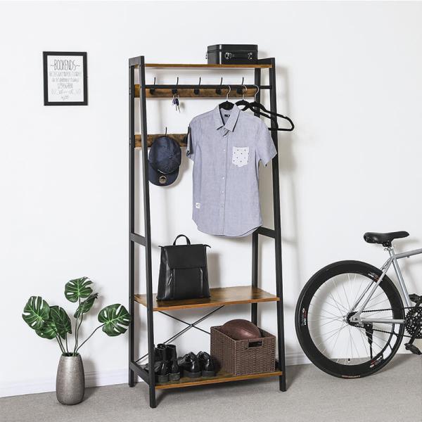 Coat Rack for Entrance, Industrial Hallway Coat Rack, Wooden Coat Stand for Sale