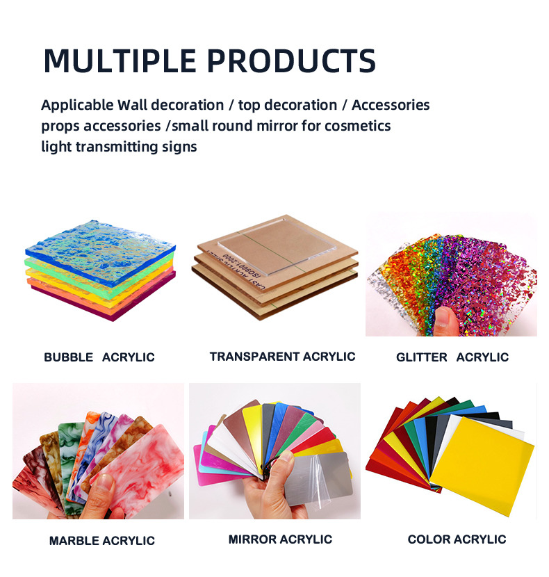 PMMA Mirror Acrylic Sheets Gold Plexiglass Sheets High Light Transmission