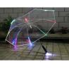 Buy cheap Golf Transparent Umbrella With LED Light For Rain With Fiberglass Ribs And Aluminum Shaft, from wholesalers
