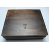 Buy cheap Customized Handmade Wooden Gift Boxes , Darker Wood Color Personalized Wooden Box With Lock from wholesalers