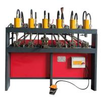 Buy cheap Channel Steel Angle Irons Pipes Semi Automatic Six Station Punching Machine 220V product