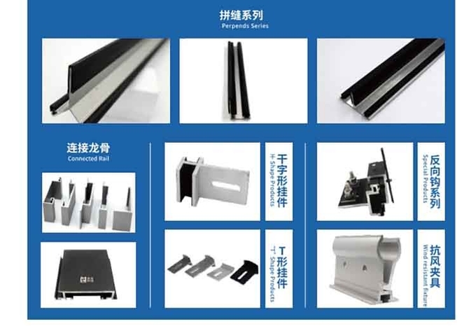 ISO 9001 Certificated Cladding Support System Customizable For Facade