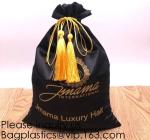 Rose Gold Printing White and Gold Silk Packaging Bags For Clothing Industry,Pink