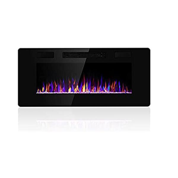 Electric Fire Place with 9 Flame Colors Wall Mounted Electric Fireplace Heater