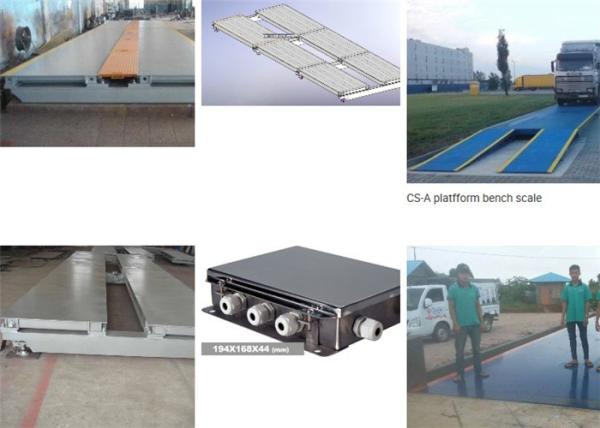 Buy cheap 80 Ton Electronic Lorry Weighbridge LED Display Type Automatic Reset Force Transmission System from wholesalers