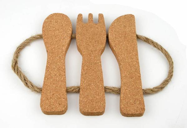 Buy cheap Eco Cork Table Placemats Pot Coaster Cutlery Cork Trivet Durability Toxicless from wholesalers