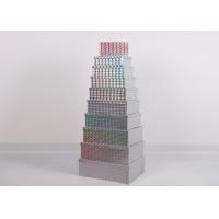 Buy cheap Rectangle Printing Xmas Gift Packaging / 10ct Christmas Nesting Boxes Multi product