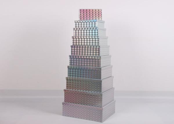 Buy cheap Rectangle Printing Xmas Gift Packaging / 10ct Christmas Nesting Boxes Multi Sizes from wholesalers